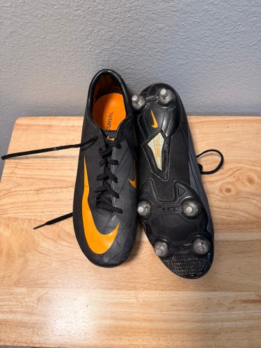 Black Men's Size M 9.5 (W 10.5) Nike Mercurial Vapor Detachable Cleats Cleats (Used)