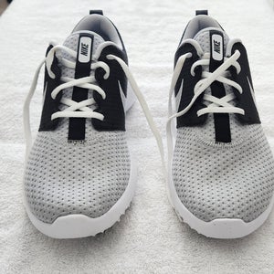Used Nike Roshe White CD6065-015 Spikeless Golf Shoes; Men's US Size 10