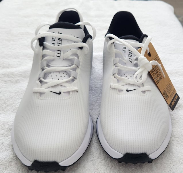 New Nike Infinity G Spikeless Golf Shoes FN-0555-100; Men's US Size 10