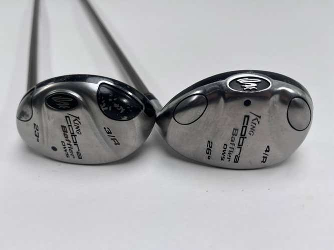 Cobra Baffler DWS 3 & 4 Hybrid Set 23* 26* Aldila NV HL 60g Senior RH