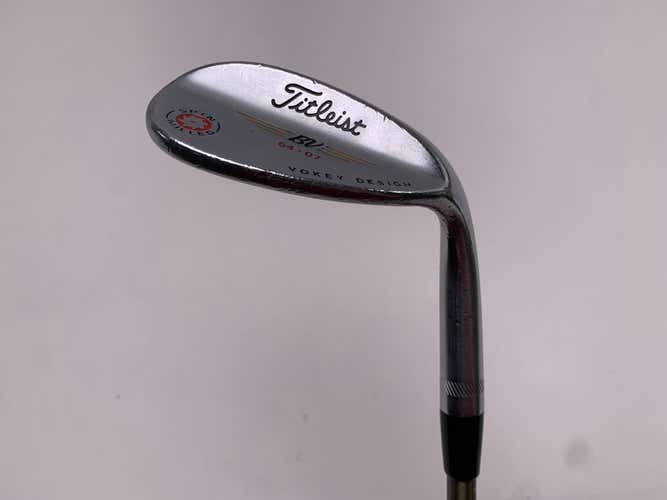 Titleist Vokey Spin Milled Chrome 2009 Wedge 64* 7 Bounce SteelFiber Stiff RH