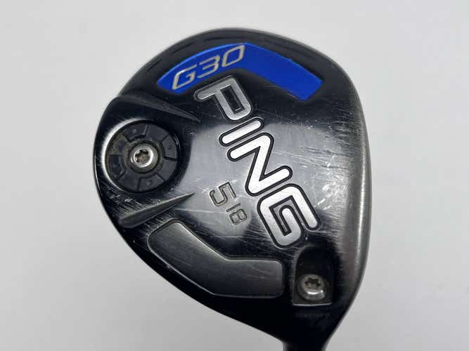 Ping G30 5 Fairway Wood 18* TFC 419 Soft Regular Senior Graphite Mens RH