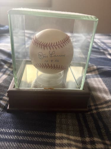 Don Larson 10/8/56 Autographed Baseball