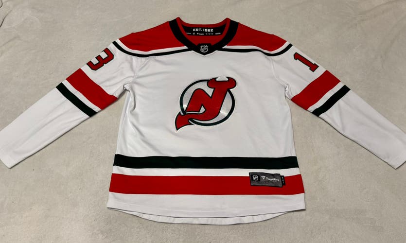 New Jersey Devils Nico Hischier Heritage Jersey