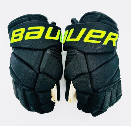 Dallas Stars Blackout Bauer Vapor Hyperlite Pro Hockey Gloves-14"-Digital Palm-No Inserts