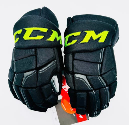 New Dallas Stars BLACKOUT CCM HGQL Hockey Gloves-14"-Grey Palms