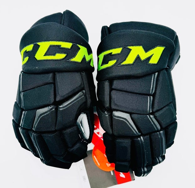 New Dallas Stars BLACKOUT CCM HGQL Hockey Gloves-14"-Grey Palms