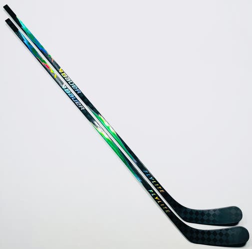 2 Pack Custom Green Bauer Vapor Flylite (1S Pro Build) Hockey Stick-LH-95 Flex-P92-Grip