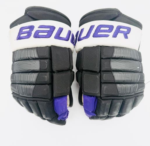 NCAA Stock Bauer Pro Series Hockey Gloves-15"-Single Layer Palms