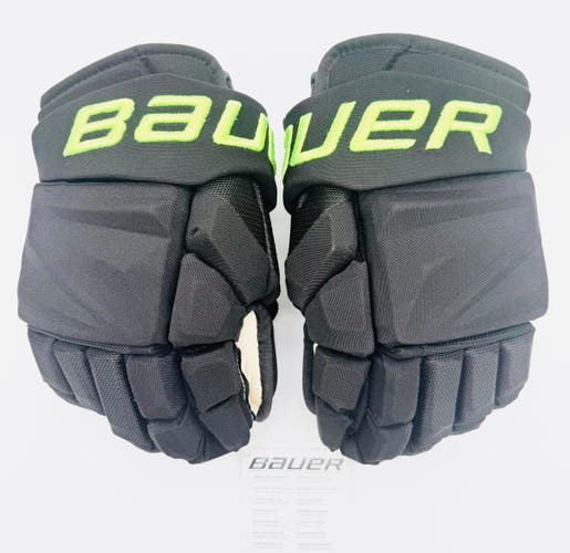 New Dallas Stars BLACKOUT Bauer Vapor Hyperlite Pro Hockey Gloves-14"-Single Layer Palm