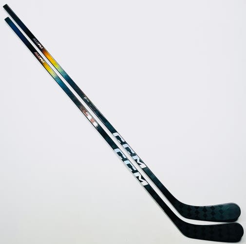 2 Pack Custom Black CCM JetSpeed FT7 Pro-LH-85 Flex-P90-Grip