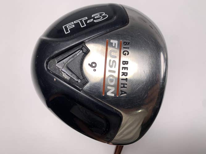 Callaway Fusion FT-3 Driver 9* Aldila NVS Orange 55g Stiff Graphite Mens RH