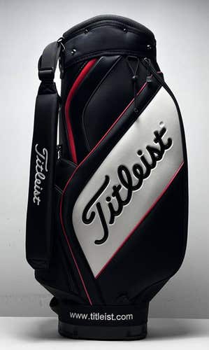 Titleist Display Staff Bag Black 6-Way Divide Single Strap Golf Bag
