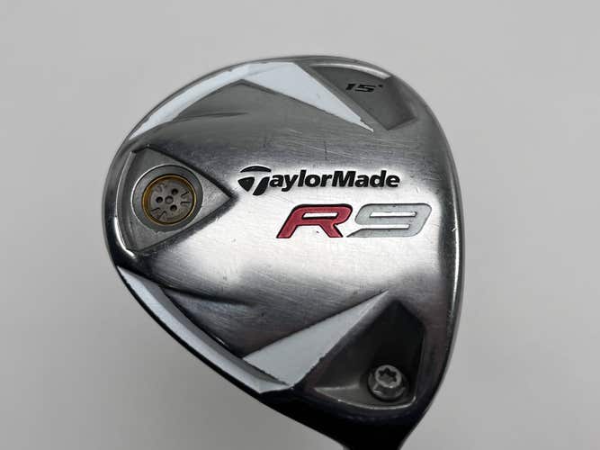 TaylorMade R9 3 Fairway Wood 15* Fujikura Motore 70g Regular Graphite Mens RH