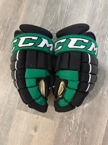 CCM HG4PC Gloves 15" Pro Stock - Green & Black