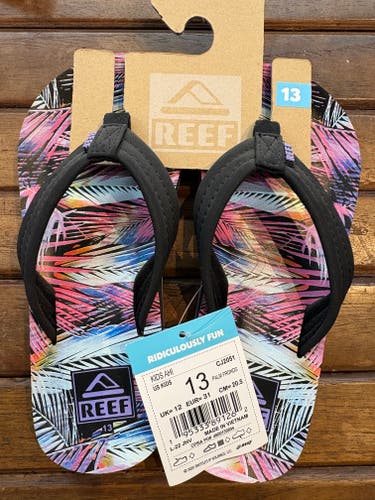 Reef Ahi Unisex 13K (Little Kids) Youth Sandals (New)