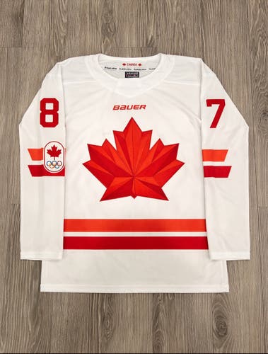 Sidney Crosby #87 Team canada Olympics White jersey