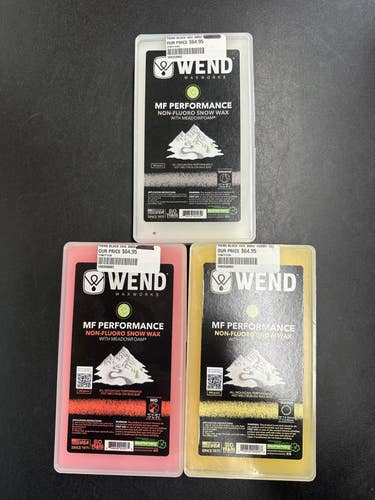 Wend Waxworks Ski wax in 3 colour options (New in packaging)