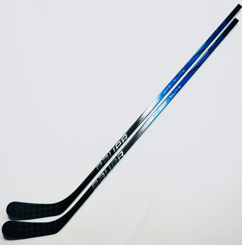 2 Pack Custom Blue Bauer Vapor HyperLite 2 Hockey Stick-RH-95-P92-Grip W/ Corner Tactile