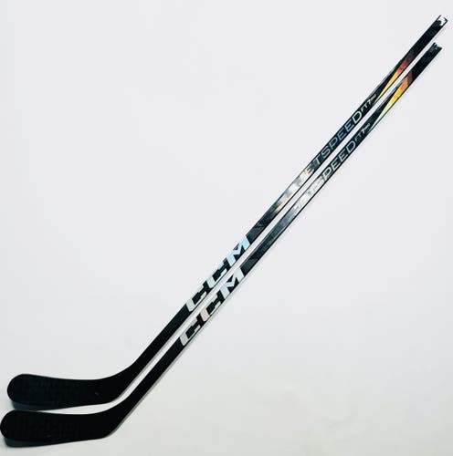 2 Pack Custom Black CCM JetSpeed FT7 Pro Hockey Sticks-RH-85-P90T-Grip