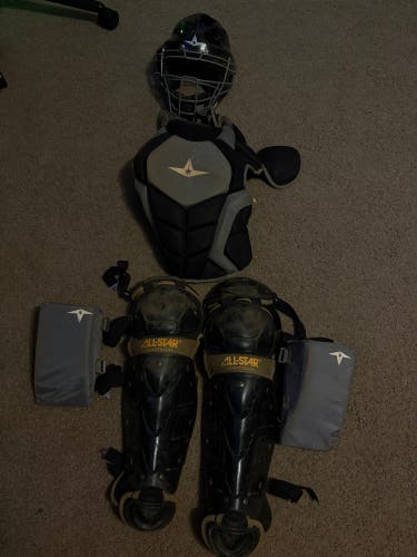 Black/Gray All Star Top Star Catcher's Set (Used)