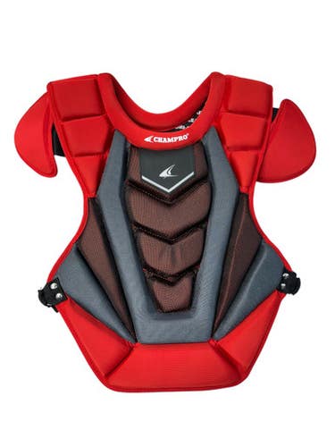 Used Champro CP182SC Catchers Chest Protector Red And Grey Youth 11835-S000207012