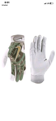 Large Nike Alpha Elite Batting Gloves (New)