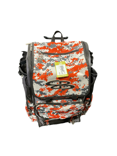 Used BoomBah ORANGE DIGITAL CAMO BAG BB/SB Player Wheeled Bag Orange 11834-S000048803