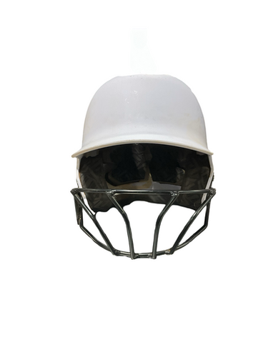 Used Evoshield WHITE EVOSHIELD W/ MASK Batting Helmet w/Mask White One Size 11834-S000048861
