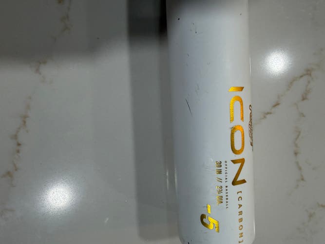 2024 Rawlings Icon Composite USSSA Certified Bat (-5) 25 oz 30" (Used)