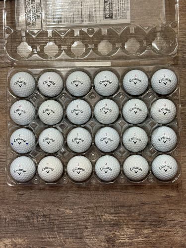 24 Callaway Chrome Soft Golf Balls - 5A MINT CONDITION