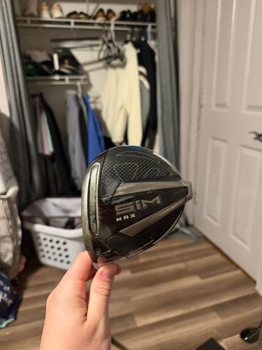 Men's 2020 TaylorMade SIM Max Left Hand Driver Regular Flex 10.5 Loft (Used)
