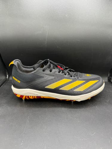 Adidas Adizero Electric+ Black Baseball Cleats Grambling State HBCU Mens Size 14