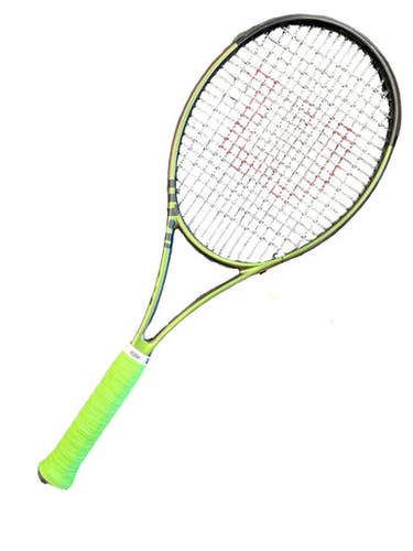 Used Wilson BLADE 96 V6 Adult Tennis Racquet Green 4 3/8" 10299-S000308524