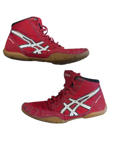 Used Asics MATFLEX Wrestling Shoes Red Junior 03 11873-S000236678