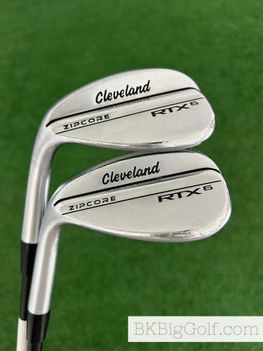 LH Cleveland RTX6 Chrome 2 Wedge Set (54 & 58 Degrees)