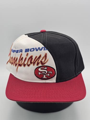 NEW Vintage San Francisco 49ers NFL Sports  Logo Athletic Swirl Sample Snapback