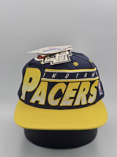 NEW Vintage Indiana Pacers 1990s Logo Athletic Spellout NBA Sports Hat Snapback