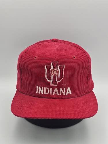 Vintage Indiana Hoosiers Corduroy NCAA Twins Enterprise Sports Hat Cap Snapback