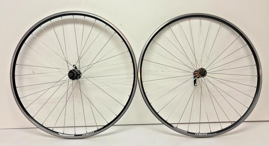 Alexrims R500 32-Spoke Black Aluminum 622x14/700C Road Bike Wheelset CLEAN