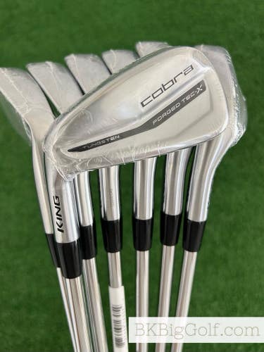 NEW LH Cobra King Forged Tec X 23 Iron Set 5-G / KBS Tour Lite Regular