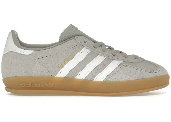 Size 14M/15.5W - adidas Gazelle Indoor Grey Cloud White (NO BOX) JQ0176