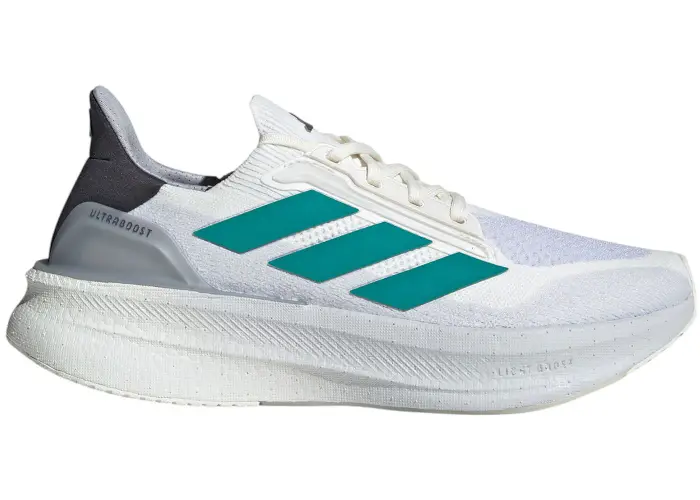 Size 14M/15.5W - adidas Ultra Boost 5X Core White Pure Teal (NO BOX) JI3244