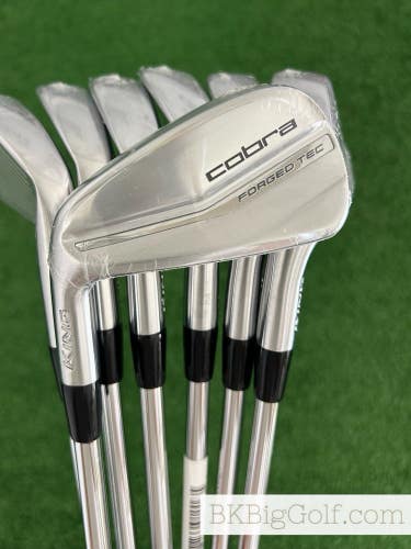 NEW LH Cobra King Forged Tec 23 Iron Set 4-P / KBS $-Taper Lite Regular