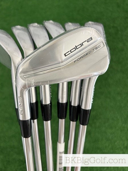 NEW LH Cobra King Forged Tec 23 Iron Set 4-P / KBS $-Taper Lite Regular