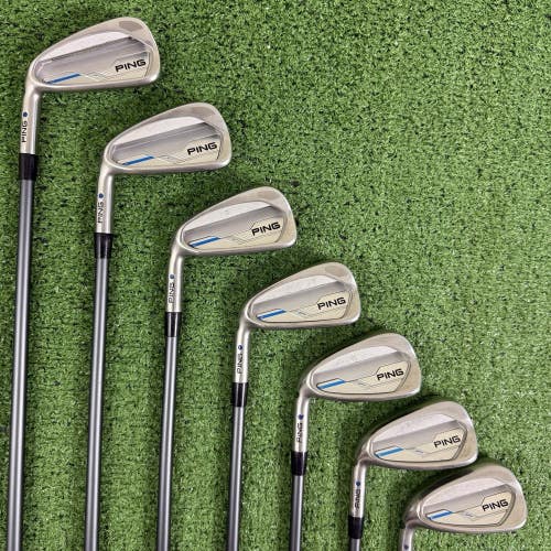 Ping E1 Iron Set 4-PW Blue Dot CFS 70 Regular Flex Graphite Left Handed