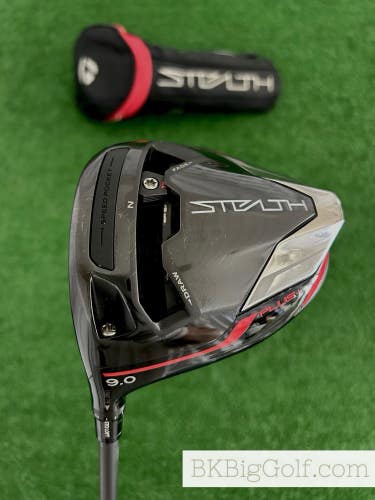 LH Taylormade Stealth Plus+ 9.0 Driver w Headcover / Extra Stiff