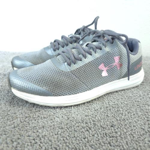 Under Armour Surge Girls Size 7Y Shoes Gray Trainers Low Top Sneakers Lace Up