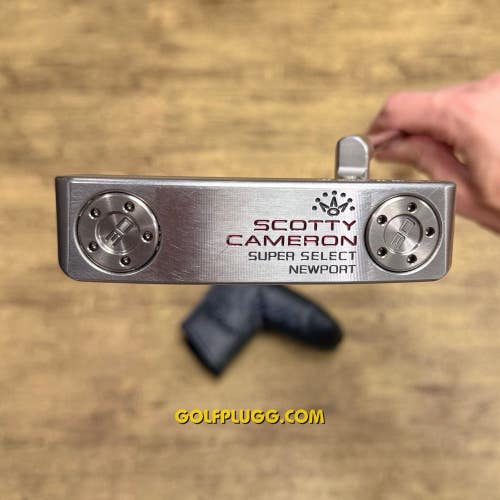 Scotty Cameron Super Select Newport Putter w/ Headcover, 35" (2933)