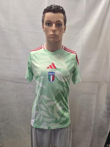 NWT 2025 Italy Womens Euro Jersey Adidas S Green